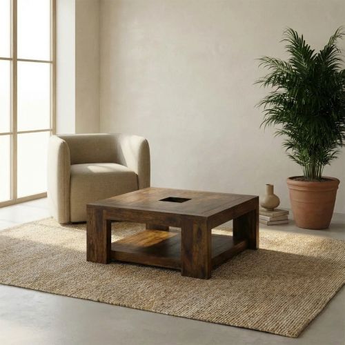 Table Basse Ethnique Bois de Palissandre Zen