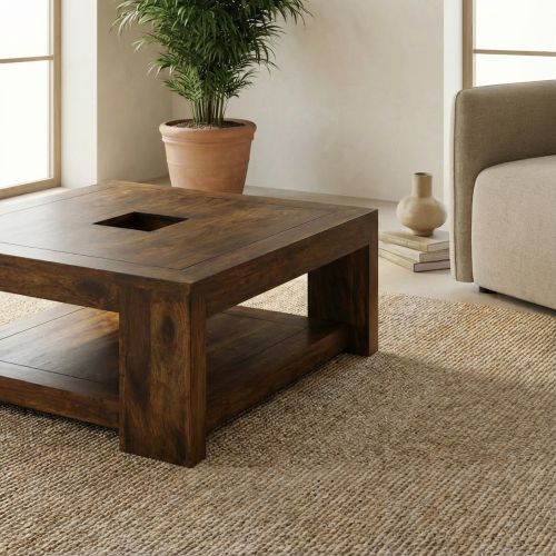 Table Basse Ethnique Bois de Palissandre Zen