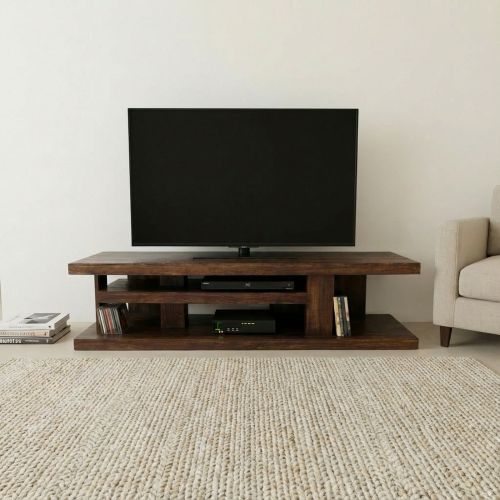 Meuble Tv avec rangement Palissandre Zen