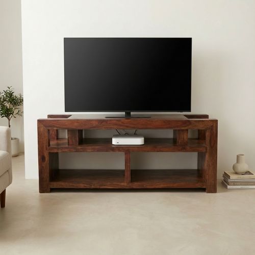 Meuble Tv design bois Palissandre Massif Zen