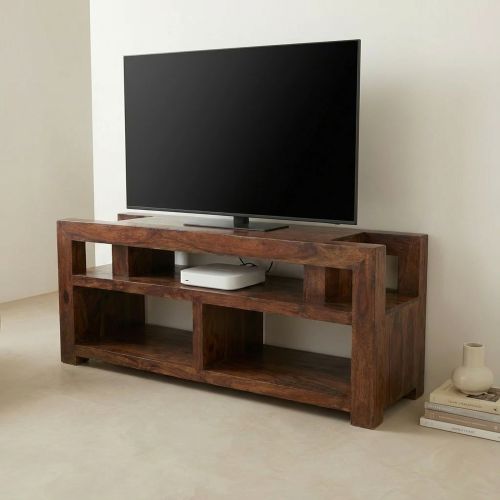 Meuble Tv design bois Palissandre Massif Zen