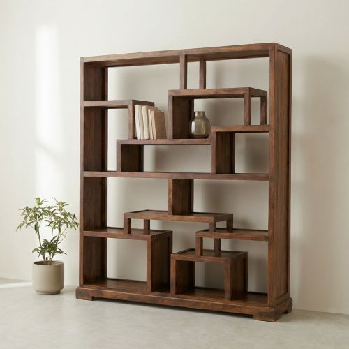 Bibliothèque Asymétrique en Palissandre Lhassa