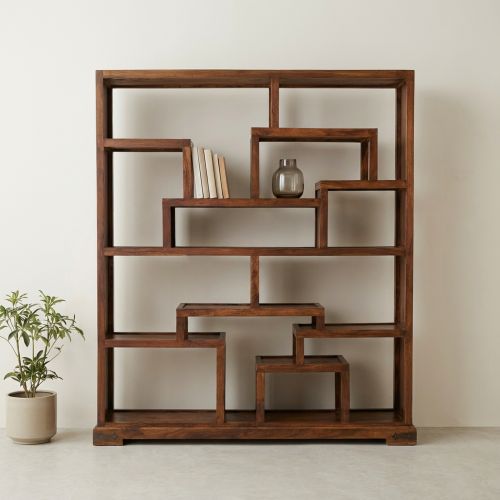 Bibliothèque Asymétrique en Palissandre Lhassa